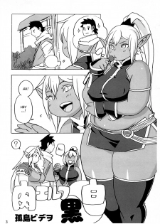 (C91) [UNKNOWN MEAT (Kojima Video)] Niku Elf Shirokuro [English] [BSN] - page 3