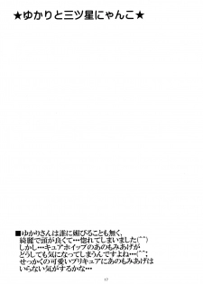 (C92) [Yukimi Honpo (Asano Yukino)] Yukari to Mitsuboshi Nyanko (Kirakira PreCure a la Mode) - page 16