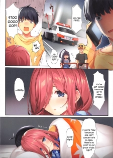 (CT35) [KAROMIX (karory)] Miku ga Kisei Jijitsu o Tsukuru Hon | A Comic in which Miku Makes it Official (Gotoubun no Hanayome) [English] [Zakamutt + Varrel] - page 5