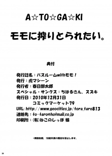 [TORA MACHINE (Kasukabe Taro)] Bathroom with Momo! (To Love-Ru) [Digital] - page 33
