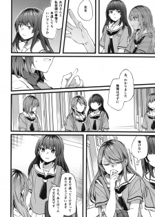 (C94) [Hatakewotagayasudake (Mikanuji)] Kimi no Koi wa Watashi no Koi (BanG Dream!) - page 9