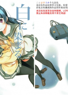 (Bokura no Love Live! 16) [Macaron (End)] Shiro ni Somaru Shiro (Love Live! Sunshine!!)（Chinese）（ことほのうみ个人汉化） - page 2