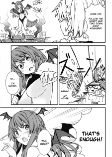 (C93) [106m (Kuro Oolong)] Mega Sakuya vs Giant Koakuma (Touhou Project) [English] - page 4