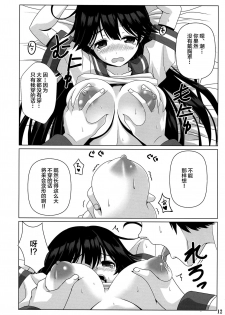 (C87) [Noritama-gozen (Noritama)] Ijiwaruna Teitoku to Yuuutsuna Ushio (Kantai Collection -KanColle-) [Chinese] [靴下汉化组] - page 12