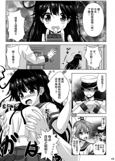 (C87) [Noritama-gozen (Noritama)] Ijiwaruna Teitoku to Yuuutsuna Ushio (Kantai Collection -KanColle-) [Chinese] [靴下汉化组] - page 5