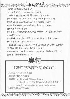[Pochicolo Nouen (Pochicolo)] Imouto ga Tanemaki Suru node (Touhou Project) - page 19