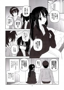 (C80) [Circle Credit (Akikan)] Kyonko Yukiyama Shoukougun? | Kyonko's Snowy Mountain Syndrome? (Suzumiya Haruhi no Yuuutsu) - page 5