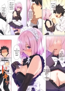 (C96) [OrangeMaru (YD)] Chaldea Maid #Mash (Fate/Grand Order) [English] [Decensored] - page 4