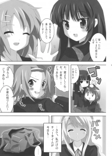 (COMIC1☆3) [Lezmoe! (Oyu no Kaori)] K-ON Bon?! 2 -Mio to Azusa- (K-ON!) - page 4