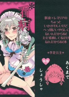 (Reitaisai 6) [Rika Koushu (Kino Asana)] Kanbyou Dattara Shikata Nai (Touhou Project) - page 1