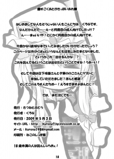 (Hakata Touhousai) [Kitsune to Budou (Kurona)] Gensoukyou Kupa Hon (Touhou Project) - page 17