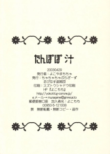 (CR33) [Cha Cha Cha Brothers, Rupinasu Touzokudan (Yokoyama Chicha)] tanpopojiru (Ashita no Nadja) - page 22