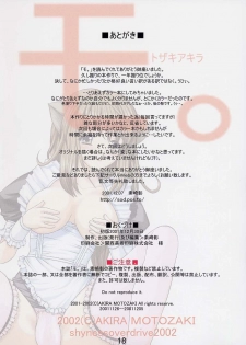 (C61) [SHYNESS OVER DRIVE (Motozaki Akira)] Mo. - page 17