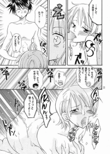 [Kurione-kan (YU-RI)] Nami-chan to Shirokujichuu (ONE PIECE) - page 23