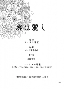 (C74) [Feriko Misshitsu] Kimi wa Uruwashi (Touhou) - page 37