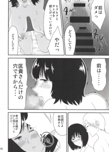 (C93) [Eros&Entertainment (Kyokkai)] Ninomiya Mirai 23-sai, Hitozuma. (World Trigger) - page 16