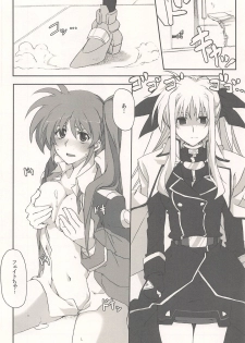 (C87) [STROLL IN THE WOODS !! (ELF)] Fate ni Kiwadoi Shashin o Okuttara Shigoto no Kouritsu ga Agaru no Housoku. (Mahou Shoujo Lyrical Nanoha) - page 17