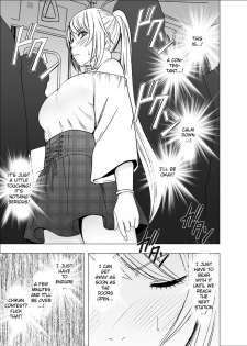 [Crimson] Densha no Naka de Onna o Ikaseru Kyougikai ni Sanka Saserareta Watashi no 1-nenkan no Kiroku [English] [Kizlan] - page 9