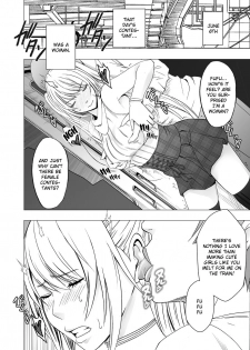 [Crimson] Densha no Naka de Onna o Ikaseru Kyougikai ni Sanka Saserareta Watashi no 1-nenkan no Kiroku [English] [Kizlan] - page 22