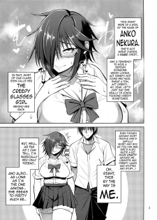 (C95) [Mousou Engine (Korotsuke)] Nekura Megane ♀ no Hon | The Creepy Glasses Girl Book [English] {darknight} - page 2