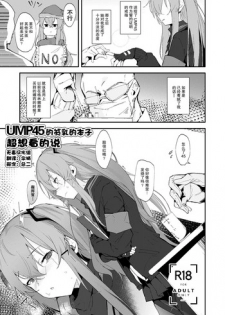 (C95) [GreenHouse (Uno Ryoku)] UMP45 no Chippai ga Mitakunaru Hon | UMP45的贫乳的本子超想看的说 (Girls Frontline) [Chinese] [无毒汉化组]