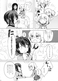 (Panzer Vor! 13) [Milano Fu Milk Cocoa (IttulaNArGA, Miluke)] Taichou! Kore ga Watashi-tachi no MahoEri Yuriyuri Sakusen desu!? (Girls und Panzer) - page 17