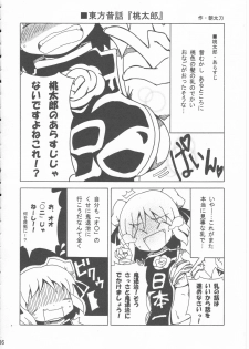 (C86) [Dhama Chinden (Various)] Kimi no Hitomi ni Kanpai (Touhou Project) - page 35