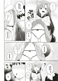 (Reitaisai 15) [Tonzura Douchuu (Kazawa)] Saimin Ookami (Touhou Project)[Chinese] [萌魂正義漢化] - page 8