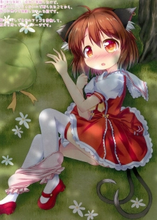 (Reitaisai 16) [TMTKdou (Tomo Takino)] Omekashi Chen-chan to Drawers Ecchi (Touhou Project) - page 14