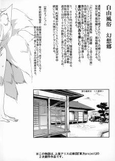 (Reitaisai 16) [Nyuu Koubou (Nyuu)] Oidemase!! Jiyuu Fuuzoku Gensoukyou 2-haku 3-kka no Tabi Musubi (Touhou Project) - page 3