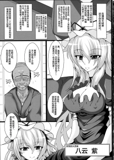 (Kouroumu 7) [Italiya, Kurosumi Yakousho (Tonyman+)] Yakumo Yukari no Chitai 1 (Touhou Project) [Chinese] [背景×新桥月白日语社] - page 4