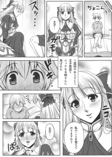 (Chokotto Waru no desu... Ouji) [MHP (HEN)] Nenrei Fushou no Kinoe Kishi Danchou (Sennen Sensou Aigis) - page 2