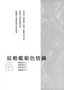 (C96) [Enokiya (eno)] Kekkon Kan Sukebe Roku (Kantai Collection -KanColle-) [Chinese] [無邪気漢化組] - page 2