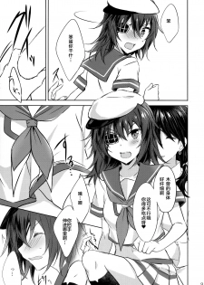 (C95) [my pace world (Kabocha Torte)] Toaru Koibito-tachi no Futari Ecchi Kai (Kantai Collection -KanColle-) [Chinese] [新桥月白日语社] - page 9