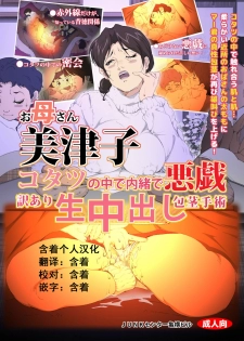 [Junk Center Kameyoko Bldg] Okaa-san Mitsuko - Kotatsu no Naka de Naisho de Itazura Wakeari Nama Nakadashi Houkei Shujutsu (Hikaru no Go) [Chinese] [含着个人汉化] - page 1