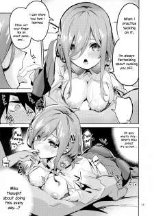 (C96) [Circle-FIORE (Ekakibit)] Miku no Baai | Miku's Situation (Gotoubun no Hanayome) [English] - page 14