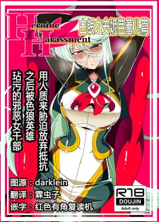 [Warabimochi] Heroine Harassment Shirogane no Anbarerl Hen Hitojichi o Torarete Nasu Subenaku Dosukebe Hero ni Kegasareru Aku no Onna Kanbu [Chinese] [霖虫子个人渣译] - page 1