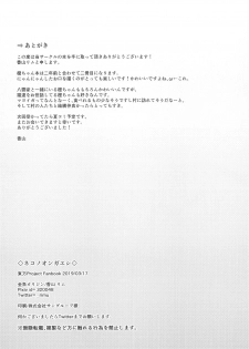 (Meikasai 13) [Kingyo Origin (Kayama Rim)] Neko no Ongaeshi | A Cat's Repayment (Touhou Project) [English] [DKKMD Translations] - page 15