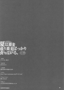 (C86) [American Kenpou (Kikuchi Seiji)] Natsu wa Soba Mori Soba Bakkari Kutte Iru. (Kantai Collection -KanColle-) - page 21