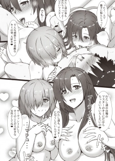 (C97) [Kedamonoya san (Makka na Kedamono)] Kouhai to Onee-san ni Shinpai Kakecha Dame! (Fate/Grand Order) - page 7