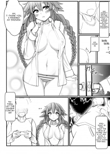 (COMIC1☆15) [Chokusen Ikki (Dura)] Tomodachi Ijou Koibito Miman no Neptune to Ecchi Shichau Hon (Hyperdimension Neptunia) [English] [tabibit0] - page 7