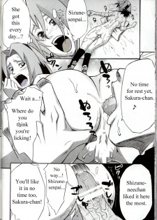 (COMIC1☆4) [Karakishi Youhei-dan Shinga (Kanenomori Sentarou, Sahara Wataru)] Bakuchi Butai (Naruto) [English] - page 29