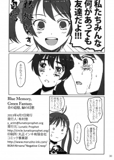 [LUNATIC PROPHET (Arimura Yuu)] Blue Memory, Green Fantasy. Ao no Tsuioku, Midori no Gensou (Vividred Operation) [Digital] - page 29