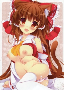 (C86) [夢乃宮 (夢宮すばる)] ねこなれいむはつじょう中 (東方Project) [无毒汉化组x脸肿汉化组] - page 4