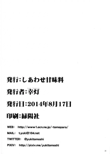 (C86) [Shiawase Kanmiryou (Yuki Tomoshi)] Ecchii no ga Daisuki desu (To LOVE-Ru) - page 22