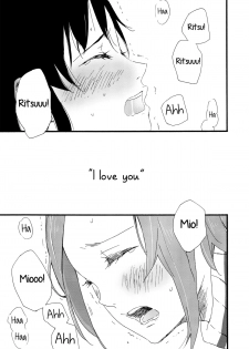 (C87) [Super Sentou, The Shakya (Fukutarou, Oke)] Otona no RitsuMio Hangyaku Hen | MioRitsu for Adults - Rebellion Story (K-ON!) [English] [Yuri-ism] - page 40