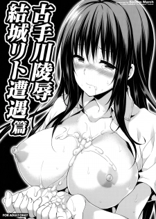 (C87) [Sorairo March (Narusawa Sora)] Kotegawa Ryoujoku - Yuuki Rito Souguu Hen (To LOVE-Ru) [Chinese] [脸肿汉化组] - page 2