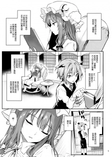 (C95) [Anmitsuyomogitei (Michiking)] Inemuri Jouzu no Daitoshokan (Touhou Project) [Chinese] [屏幕脏了汉化组] - page 4