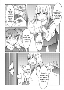 (C89) [Nijiiro Suisho (Nanashiki)] Erohon o Yondetara Kinjo no Onee-san ni Fellatio Sareta Hanashi [English] [TreePerception] - page 5