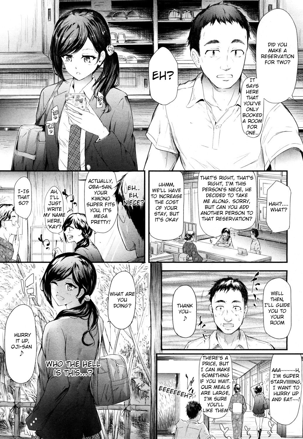 [Shiki Takuto] Namaiki JK Onsen Ryokou 2-haku 3-kka | Cheeky JK Hot Springs Trip - Two Days One Night (COMIC Mugen Tensei 2017-10) [English] [Yuzuru Katsuragi] [Digital] page 3 full